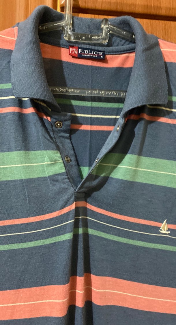 Çok Renkli Çizgili Polo Tişört - Görsel 3