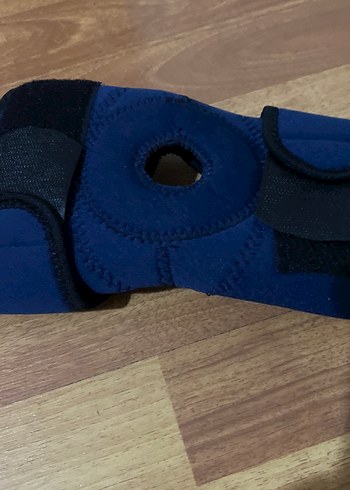 Mavi Biker Diz Koruyucu - Cırtcırtlı - Görsel 3