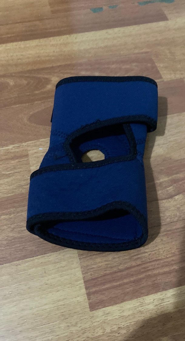 Mavi Biker Diz Koruyucu - Cırtcırtlı - Görsel 2