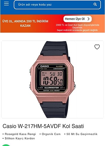 Casio erkek saat