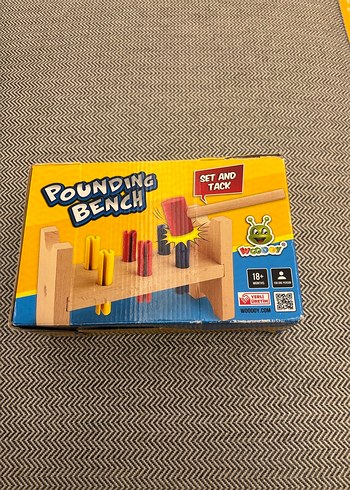 Renkli Çocuk Çekiçli Ahşap Oyuncak - Görsel 2