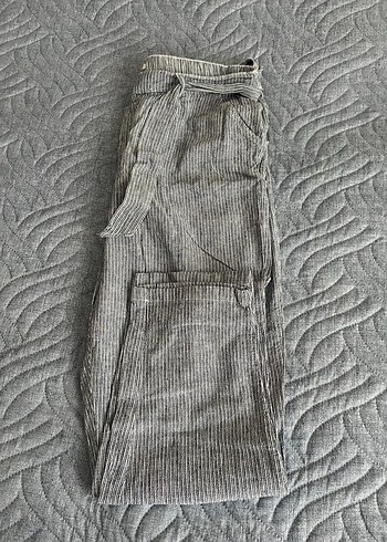 Colins Gri Çizgili  Pantolon - Görsel 2