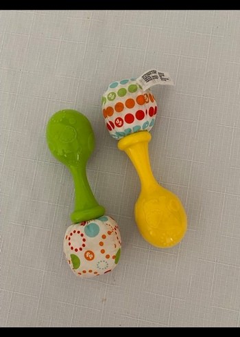 Fisher price Renkli Diş Kaşıyıcı ve Marakas Seti - Görsel 2