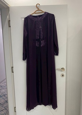 Uzun Mor Gotik Kadın Elbise