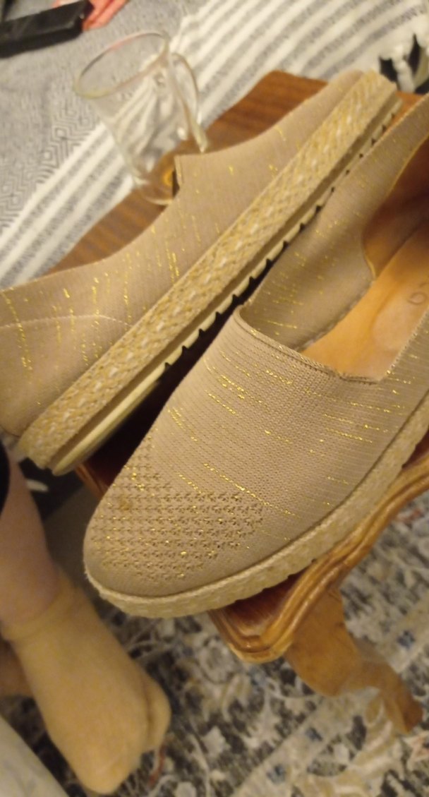 Bej Pile Detaylı Kadın Dolgu Topuk Espadril - Görsel 3