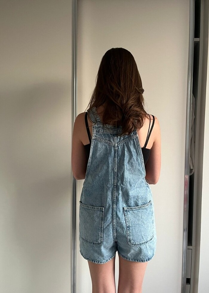 Salopet şort tulum - Görsel 4