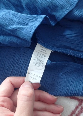 Trend Alaçatı Mavi Yazlık elbise - Görsel 2