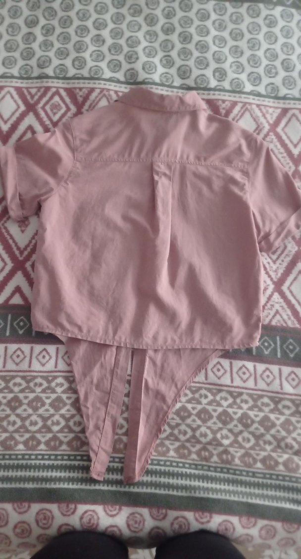 Trendyol Pembe Düğmeli Kısa Kollu Kadın Gömlek - Görsel 3