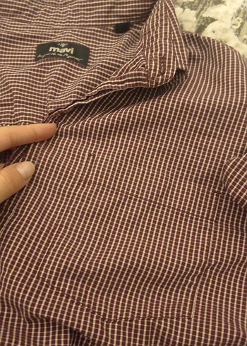 Düğmeli Uzun Kollu Kareli Erkek Gömlek - Görsel 5