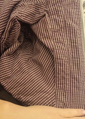 Düğmeli Uzun Kollu Kareli Erkek Gömlek - Görsel 7