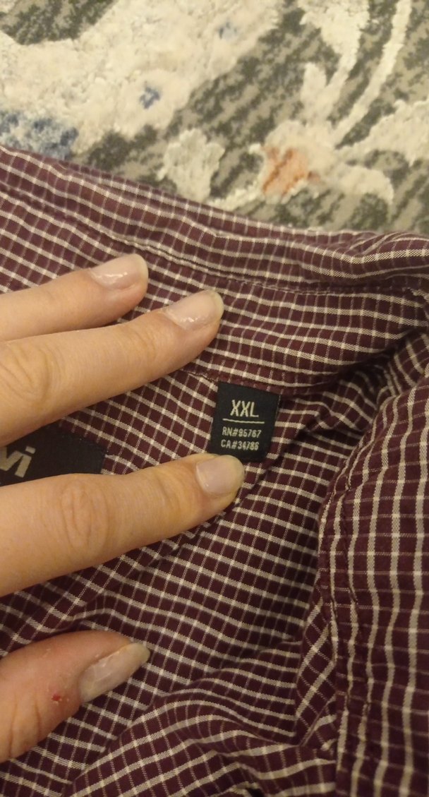 Düğmeli Uzun Kollu Kareli Erkek Gömlek - Görsel 2