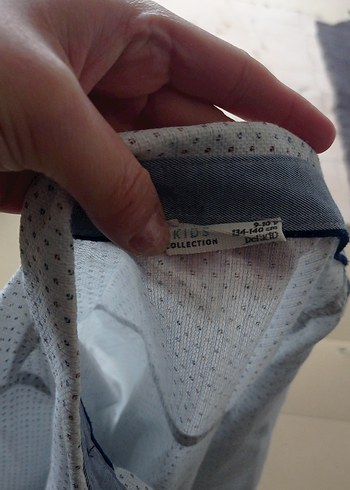 Gri Uzun Kollu Pamuklu Erkek Gömlek - Görsel 2