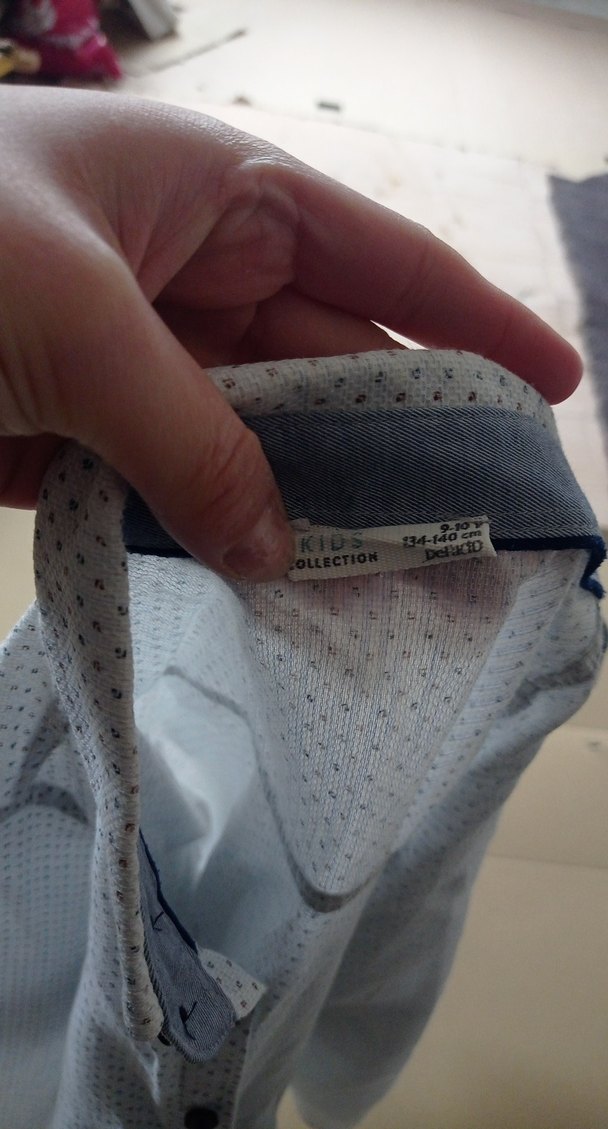 Gri Uzun Kollu Pamuklu Erkek Gömlek - Görsel 2