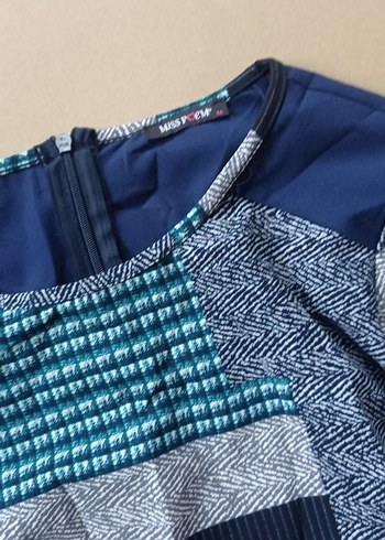 Bohem Desenli Uzun Kollu Kadın Elbise - Görsel 2