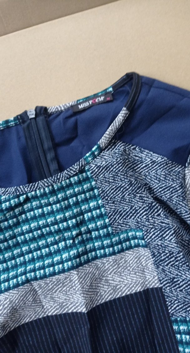 Bohem Desenli Uzun Kollu Kadın Elbise - Görsel 2