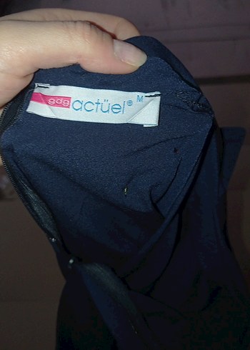 Kadın Lacivert Çiçek detaylı elbise - Görsel 2