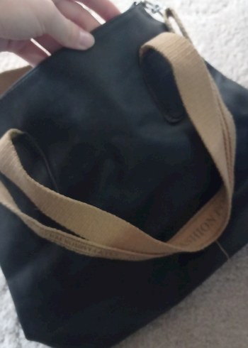 Siyah Fermuarlı Deri Kadın Omuz Çantası - Görsel 3