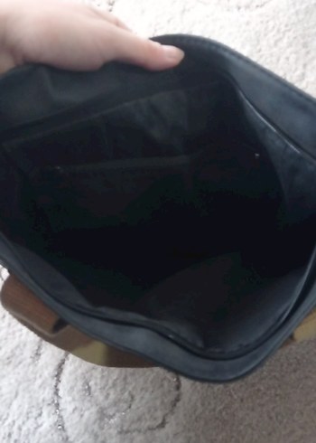 Siyah Fermuarlı Deri Kadın Omuz Çantası - Görsel 2