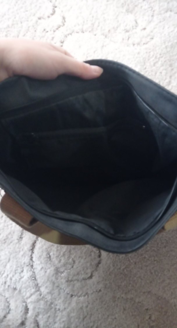 Siyah Fermuarlı Deri Kadın Omuz Çantası - Görsel 2