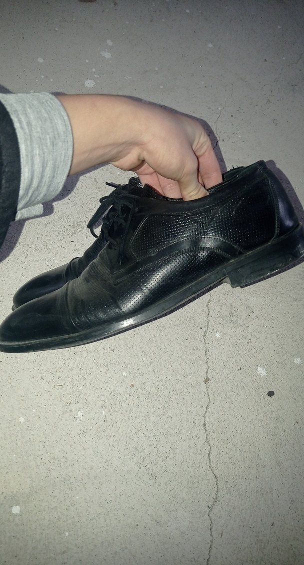 Siyah Deri Erkek Klasik Ayakkabı - Görsel 5