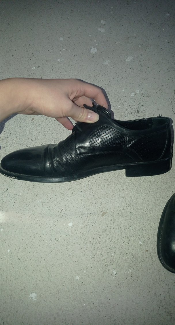 Siyah Deri Erkek Klasik Ayakkabı - Görsel 2