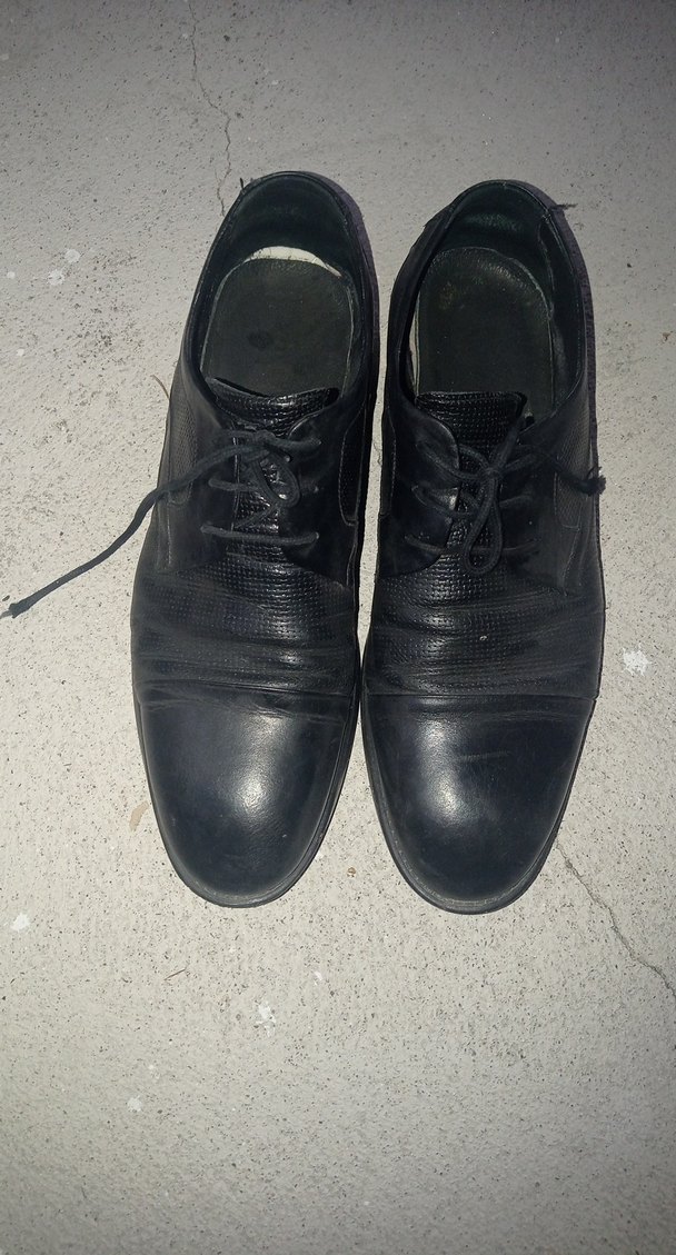 Siyah Deri Erkek Klasik Ayakkabı - Görsel 3