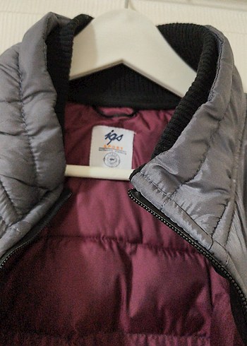 İgs Marka Gri Erkek kapitone Mont - Görsel 5