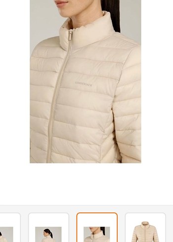 Bej Kadın kapitone Ceket - Görsel 2