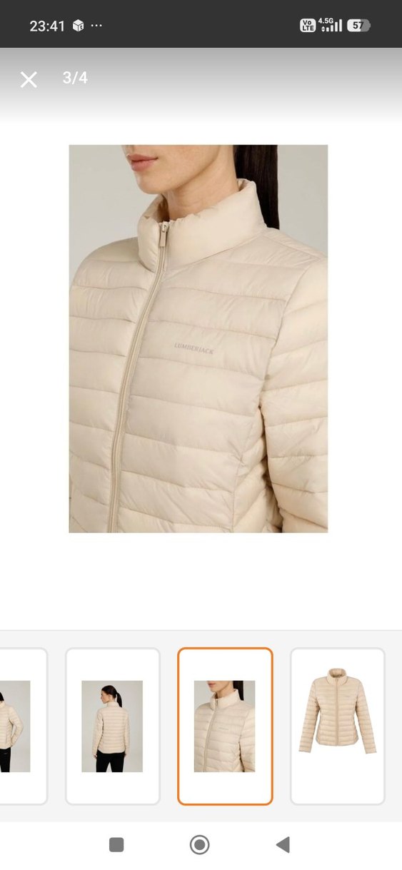 Bej Kadın kapitone Ceket - Görsel 2