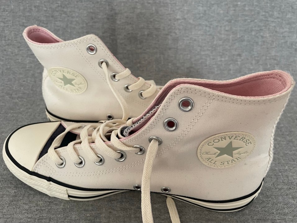 Converse Beyaz Pastel Renkli Fermuarlı Spor Ayakkabı - Görsel 3