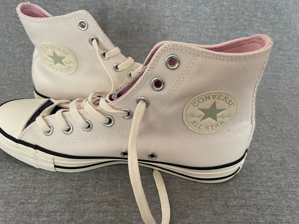 Converse Beyaz Pastel Renkli Fermuarlı Spor Ayakkabı - Görsel 5