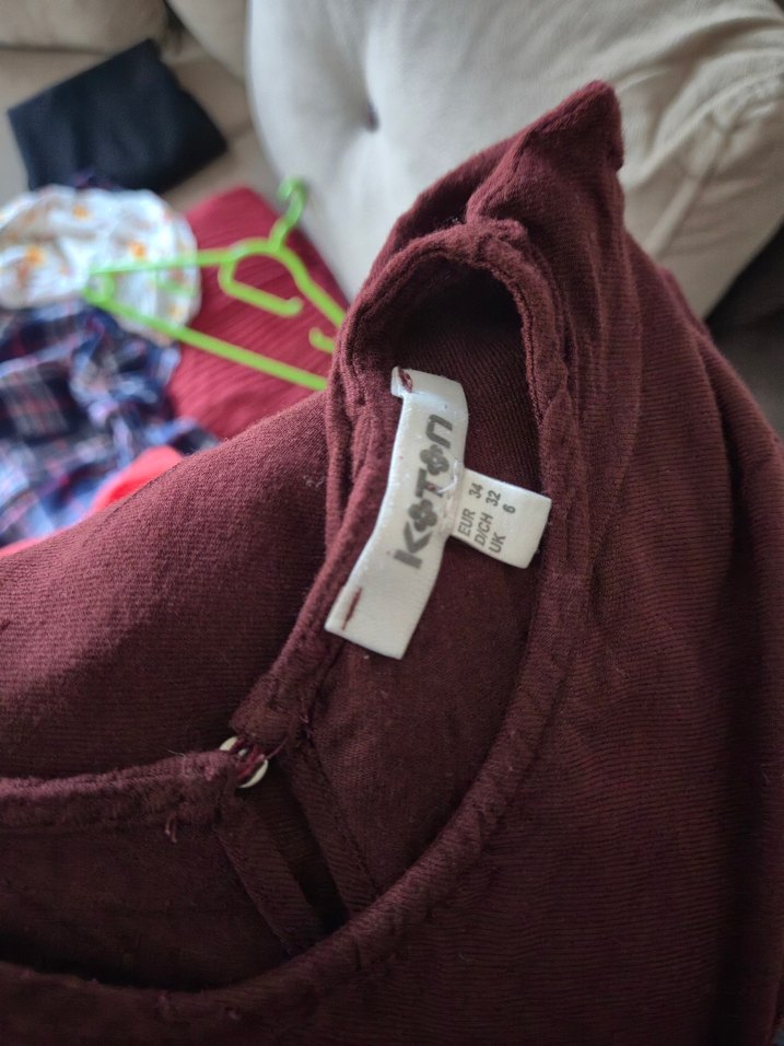 Bordo  Bluz - Görsel 4