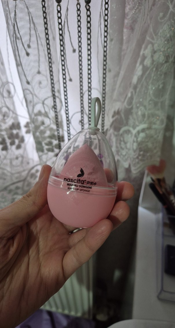 Pastel Pembe Makyaj Süngeri Nascita Pro - Görsel 3