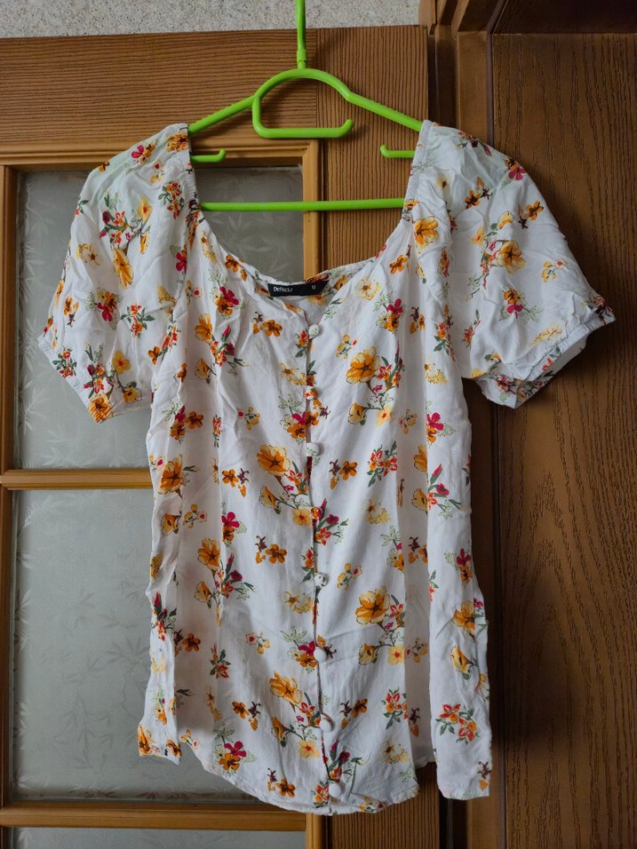 Çiçek Desenli  Kadın Bluz - Görsel 2