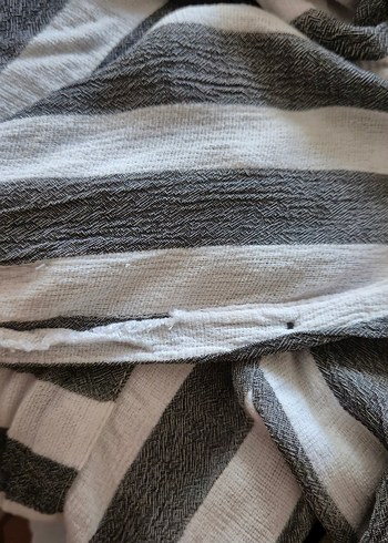 Quzu Gri Zebra Desenli Uzun Kollu Gömlek - Görsel 5