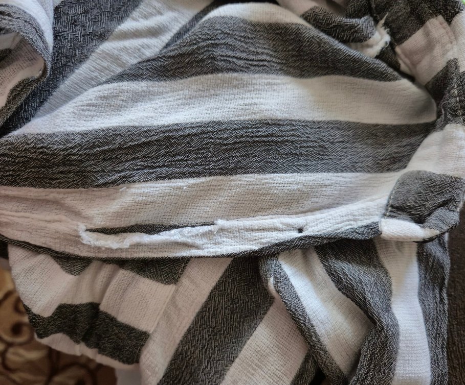 Quzu Gri Zebra Desenli Uzun Kollu Gömlek - Görsel 5