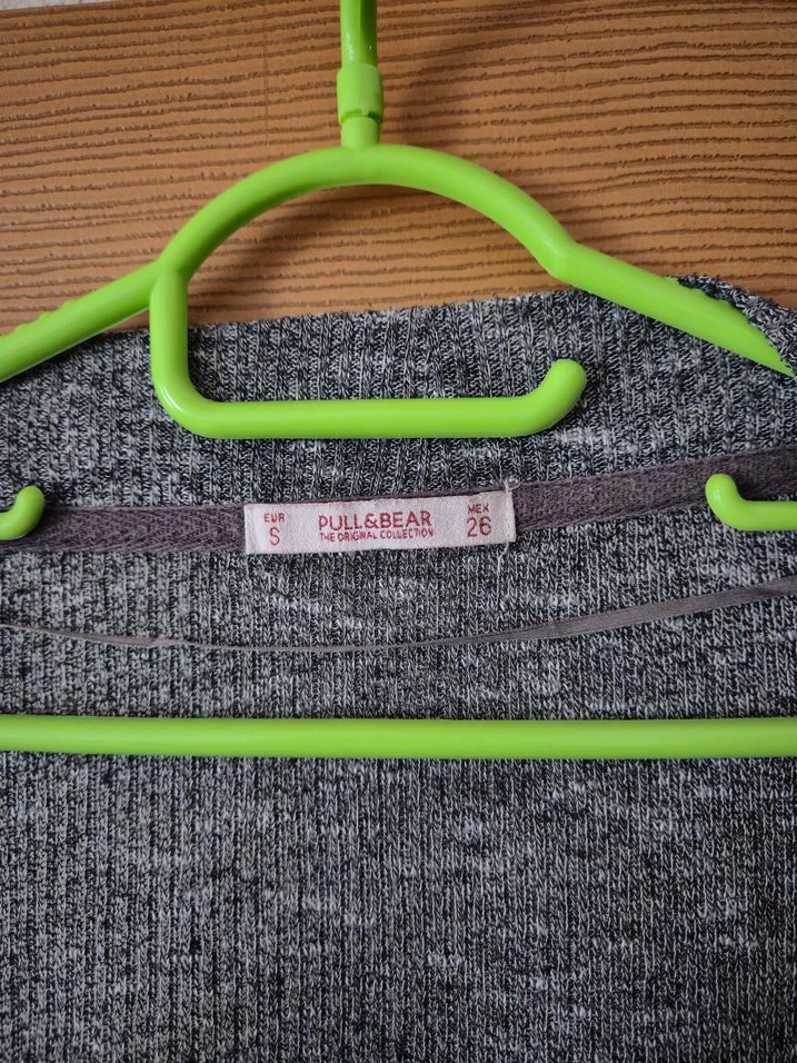 Gri Kadın Triko Hırka Uzun Kollu - Görsel 3