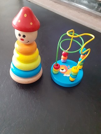 ahşap oyuncak ikili