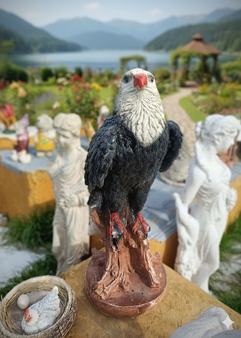 Renkli Kartal Figürin - Görsel 2