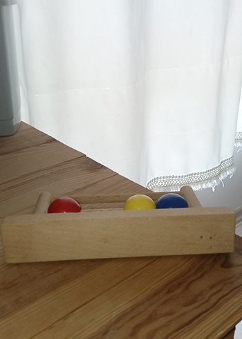  Beden Renk Ahşap Renkli Eğitici Top Oyuncak