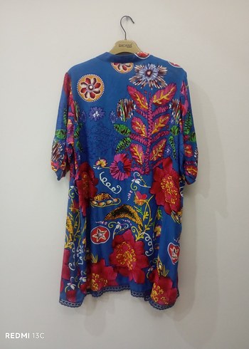 Diğer Renkli Uzun Bohem Kadın Kimono