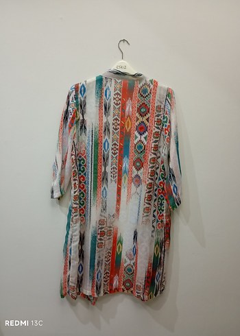 LC Waikiki Renkli Uzun Bohem Kadın Kimono