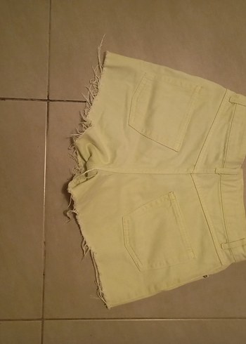 Diğer uçuk yeşil kot şort