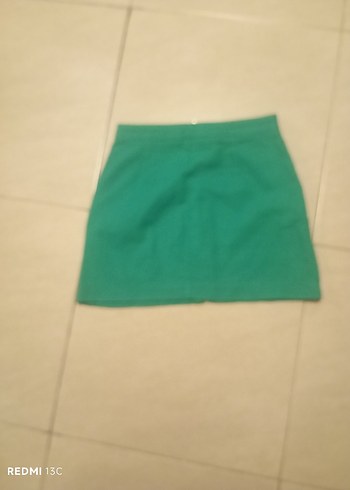 Diğer Yeşil Mini Etek Fermuarlı