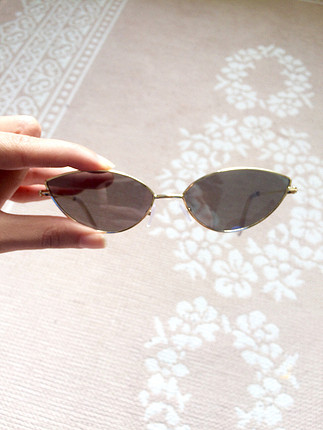 Siyah vintage cat eye gözlük