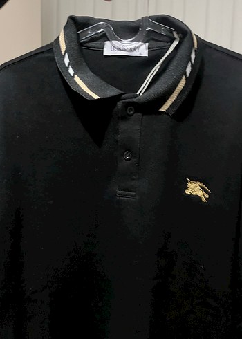 Burberry Siyah Uzun Kollu Polo Tişört - Görsel 3