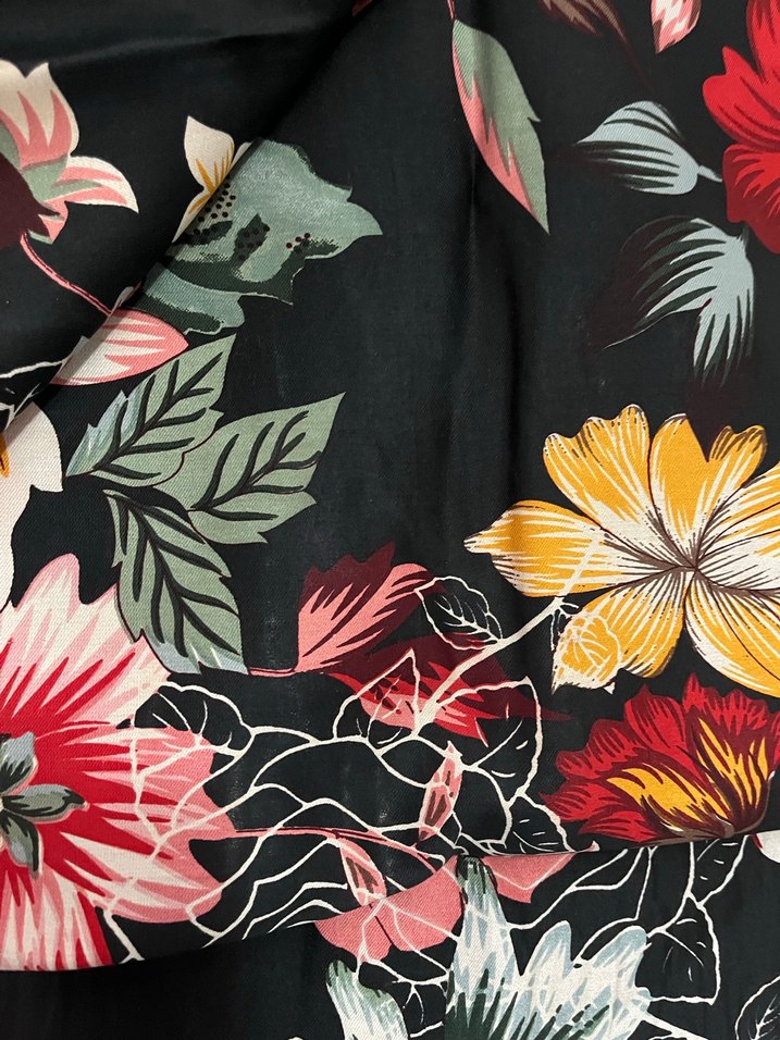 Çiçek Desenli Uzun Bohem Kimono - Görsel 5