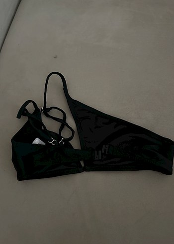 Siyah Strappy Kadın Bikini Üstü - Görsel 2