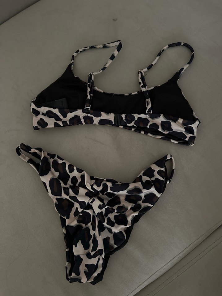 Leopar Desenli Mini Bikini Takımı - Görsel 2