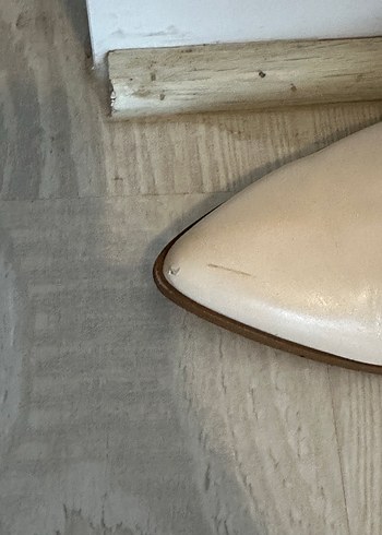 Bej Deri dizaltı Çizme - Görsel 4